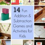 14 Fun Addition and Subtraction Games and Activities for Kids: These games and activities make learning addition and subtraction fun for kids!