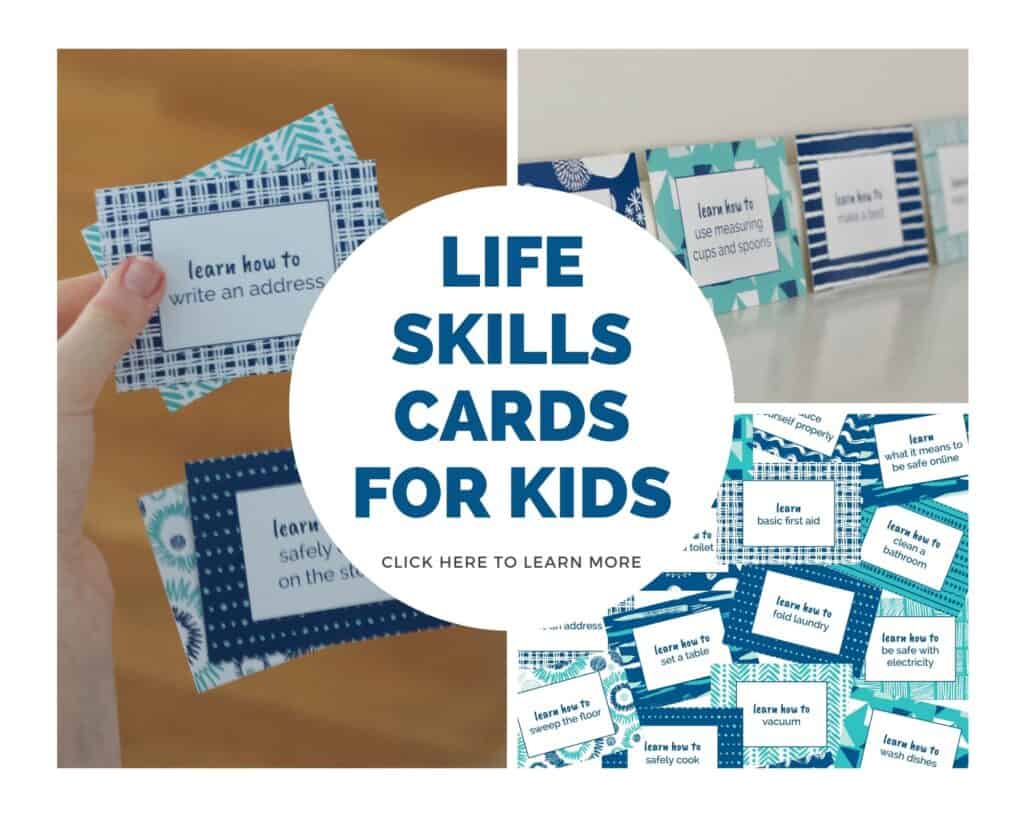 life skills cards for kids
