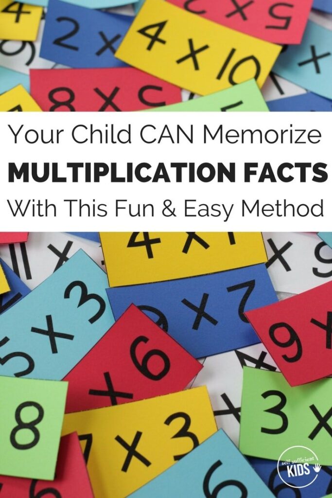 Your Child CAN Memorize Multiplication Math Facts With ...