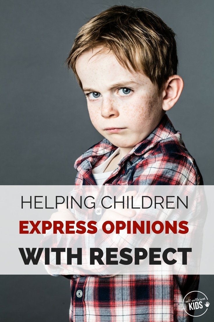 Parents can give kids the practice they need to voice their opinions with respect. Kids talking back to parents. 