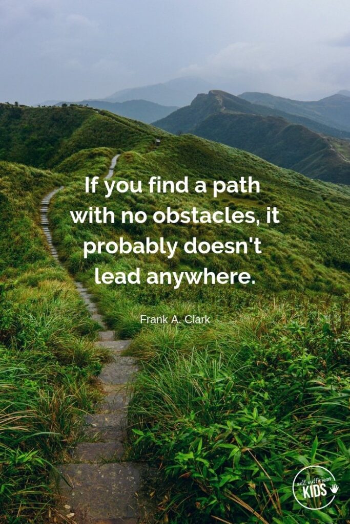 "If you find a path with no obstacles, it probably doesn't lead anywhere." - Frank A. Clark #growthmindset #growthmindsetquotes