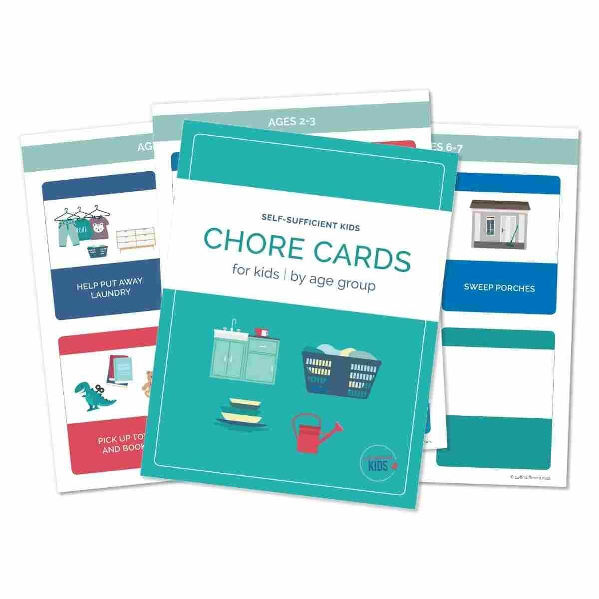chore cards for kids, printable sheets