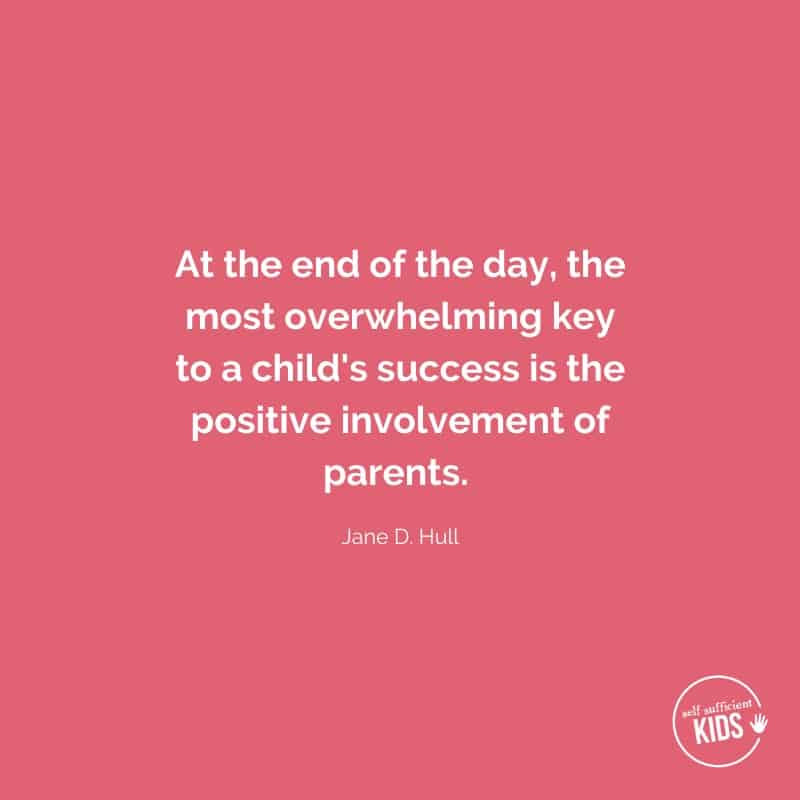 quote: at the end of the day the most overwhelming key to a child's success