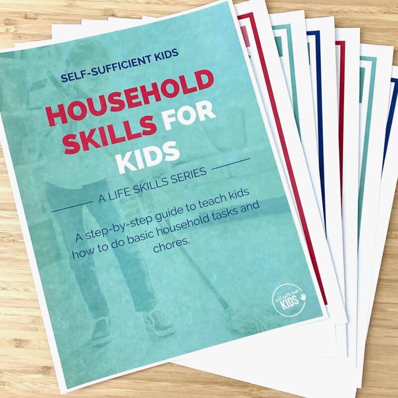 household skills for kids a life skills ebook