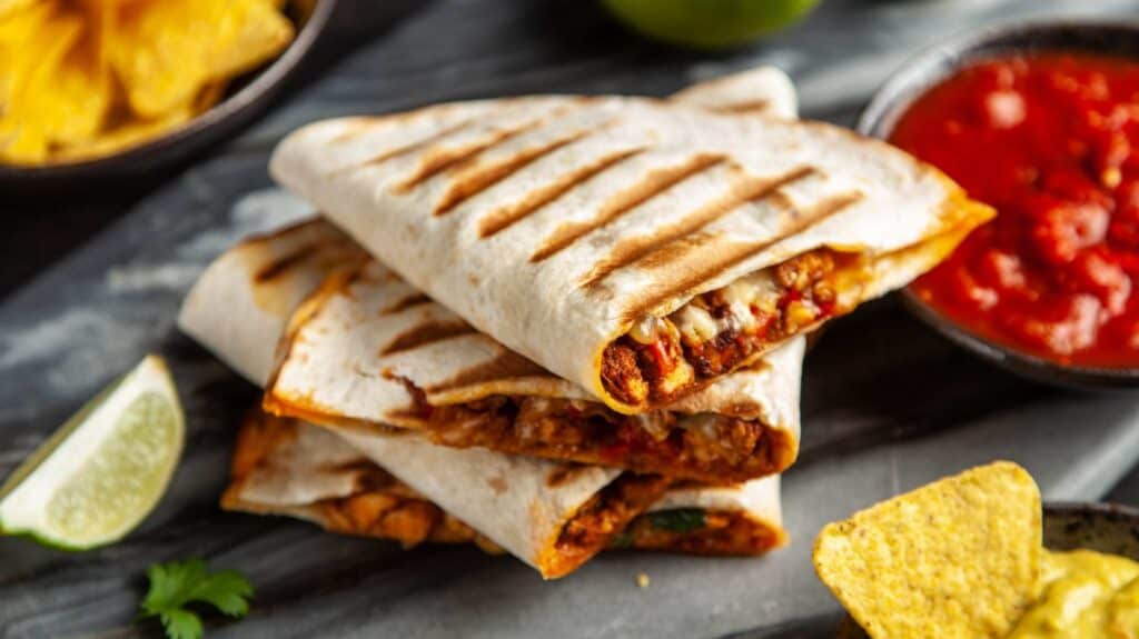 An image of quesadillas – an easy dinner than teens and kids can make